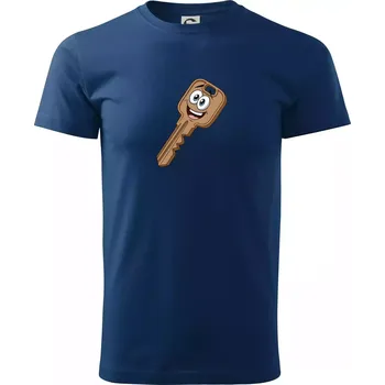 Parové triko - Zámek a klíč - Klasické pánské triko vyšší gramáže - XS ( Půlnoční modrá )