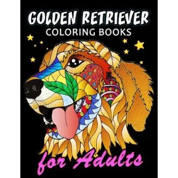 Cizojazyčná kniha Golden Retriever Coloring Book for ADULTS: Dog and Puppy Coloring Book Easy, Fun, Beautiful Coloring Pages (Kodomo Publishing)(Brožovaná)