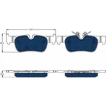 Sada brzdových destiček, kotoučová brzda LUCAS GDB2063BTE