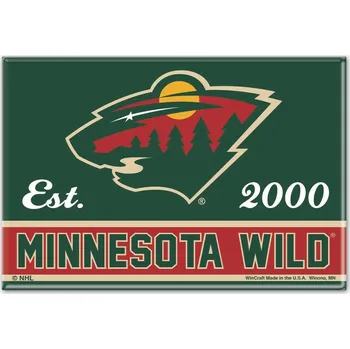 Dekorativní magnet Wincraft Magnetka na Lednici Minnesota Wild NHL