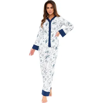 Dámské pyžamo Dámské rozepínací pyžamo CORNETTE 514/443 AMBER ecru S 0