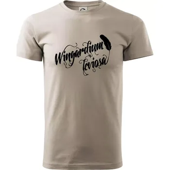 Pánské tričko Harry - Wingardium Leviosa - Klasické pánské triko vyšší gramáže - XS ( Ledově šedá )