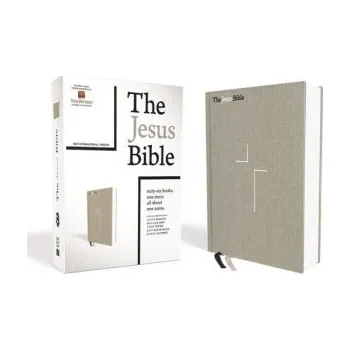 Jesus Bible, NIV Edition, Cloth over Board, Gray Linen, Comfort Print (Zondervan)(Pevná)