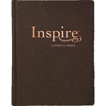 Inspire Catholic Bible NLT (Leatherlike, Dark Brown): The Bible for Coloring & Creative Journaling (Kniha)
