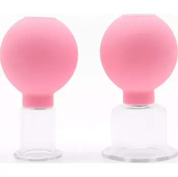 Baňkování VELVESA Masážní baňky s balónkem široké - sada 2ks