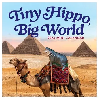 Komiks pro dospělé Tiny Hippo, Big World Mini Calendar 2026 - Workman Calendars