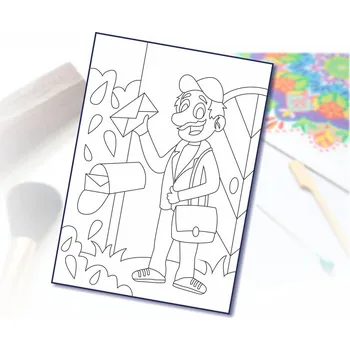 Radost v písku Šablona na pískování pošťák Varianta: A4 (210 x 297 mm)