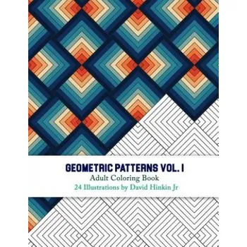 Cizojazyčná kniha Geometric Patterns - Adult Coloring Book Vol. 1 - Inkcartel (David Hinkin Jr)(Brožovaná)