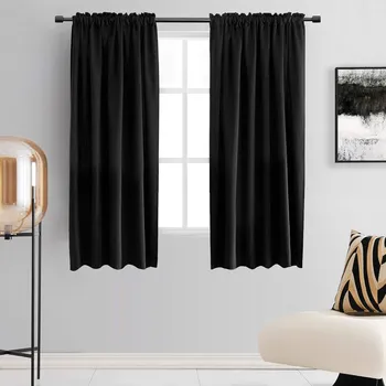 Závěs Zatemňovací závěs s řasící páskou "BLACKOUT" 135x180 cm RABAT černá (cena za 1 kus) MyBestHome