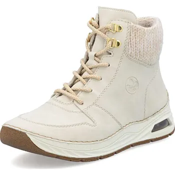 Dámské kozačky Dámská kotníková obuv RIEKER 44555-60 béžová W5 43