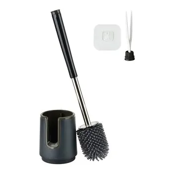 WC štětka EDA SILICONE Szczotka WC czarna 10x41cm TPR