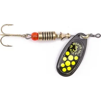 Umělá nástraha Rotační třpytka Mepps Black Fury Vel.3 6,5g Černá-Chartreuse