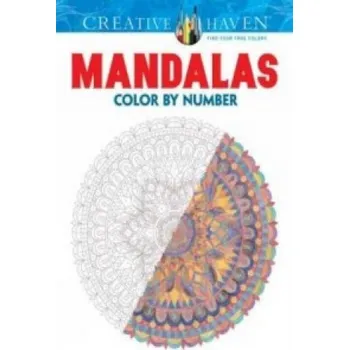 Cizojazyčná kniha Creative Haven Mandalas Color by Number Coloring Book (Shala Kerrigan)(Brožovaná)