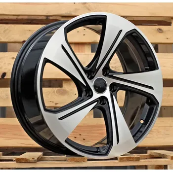Disk Alu kola Racing Line YS1270, 19x8 5x112 ET49, černá + leštění vhodné pro Audi A3 8V (2013-2020), Audi S3 8Y (od 2020)