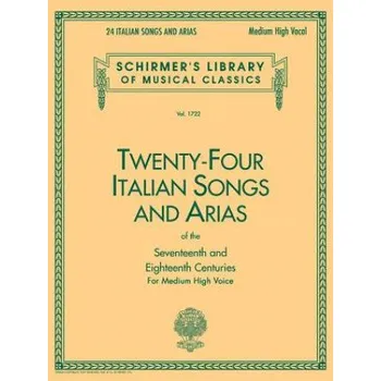 24 Italian Songs & Arias - Medium High Voice (Hal Leonard Corp)(Kniha)