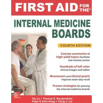 Učebnice First Aid for the Internal Medicine Boards, Fourth Edition (Tao Le)(Brožovaná)