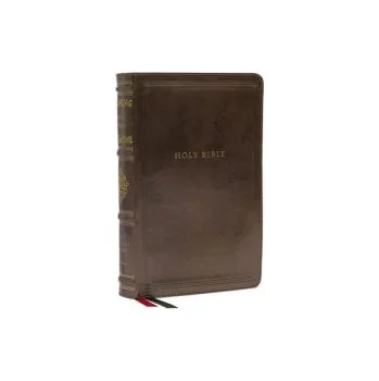 Populárně naučná literatura pro dospělé NKJV, Personal Size Reference Bible, Sovereign Collection, Leathersoft, Brown, Red Letter, Compact-Comfort Print (Pevná)