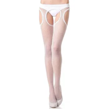 Dámské punčochy Punčochy s podvazky Fiore Passion (síťované)