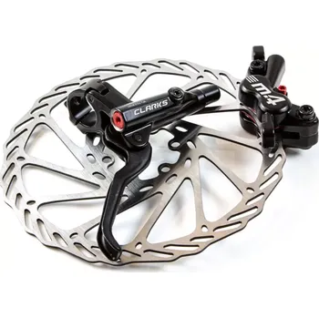 Brzda na kolo CLARKS M4 SET (přední + zadní + kotouče) (Sada hydraulických brzd CLARKS M4 SET (přední + zadní + kotouče))