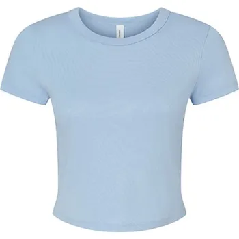Dámské tričko Bella Dámský crop top BL1010 Solid Baby Blue Blend XS