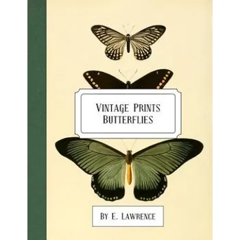 Cizojazyčná kniha Vintage Prints: Butterflies (E. Lawrence)(Brožovaná)