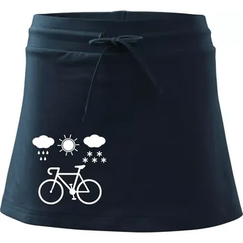 Dámské oblečení Cyklista za každého počasí - Sportovní sukně - two in one - XS ( Námořní modrá (velmi tmavá - téměř černá) )