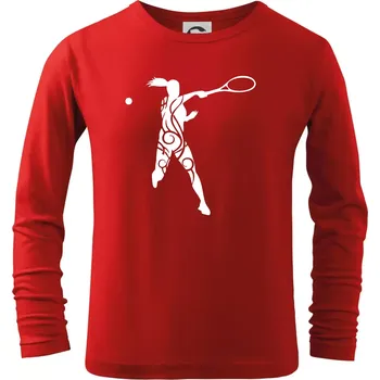 Chlapecké tričko Tenistka klikihaky - Triko dětské Long Sleeve - 146 cm/10 let ( Červená )