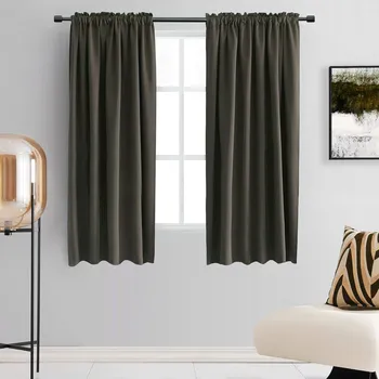 Závěs Zatemňovací závěs s řasící páskou "BLACKOUT" 135x180 cm RABAT grafitová (cena za 1 kus) MyBestHome