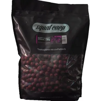 Návnadová surovina SQUAT CARP - Hotové boilies Bloody Mulberry 5 kg 20 mm