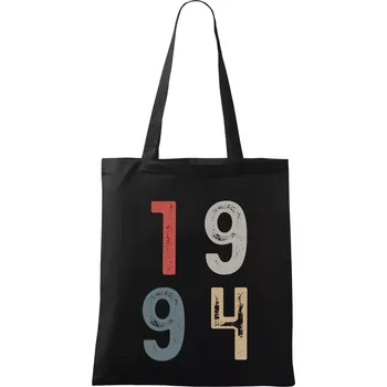Nákupní taška Vintage číslice 1994 - Taška bavlněná - 42 x 38 cm ( Černá )