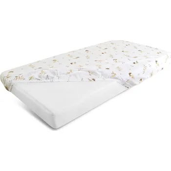 Prostěradlo Bavlněné prostěradlo s gumou - Vrabci (140x70 cm)