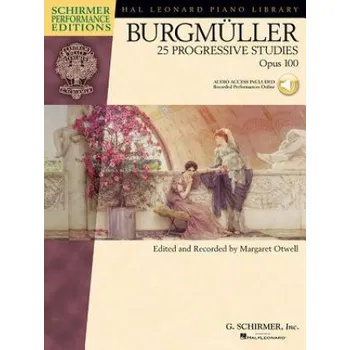 Cizojazyčná kniha Burgmuller - 25 Progressive Studies, Opus 100 (Kniha)