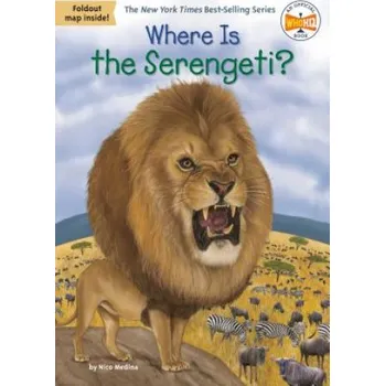 Cizojazyčná kniha Where Is the Serengeti? (Nico Medina,Who Hq,Manuel Gutierrez)(Brožovaná)