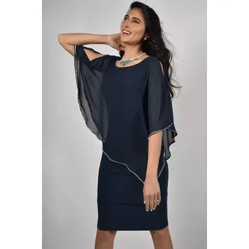 Dámské šaty FRANK LYMAN dámské šaty tmavě modré společenské