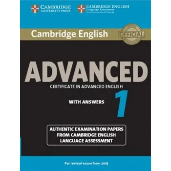 Anglický jazyk Cambridge English Advanced 1 for Revised Exam from 2015 Student's Book with Answers (CELA)(Brožovaná)