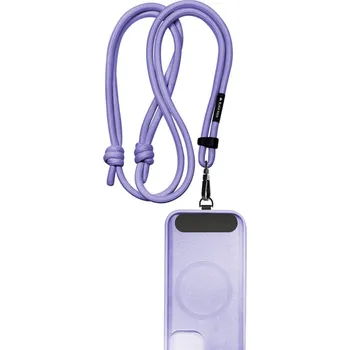 Black Rock Universal Lanyard, šňůrka na mobil, s karabinkou, 30-60 cm, fialová