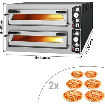 Pec na pizzu G.Gastro Pec na pizzu 6+6x35cm (hluboká)