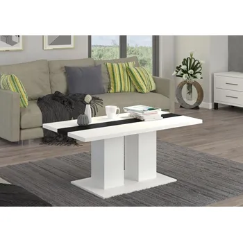 Konferenční stolek FALCO Konferenční stolek Boris Odstín: Bílá-černý pruh