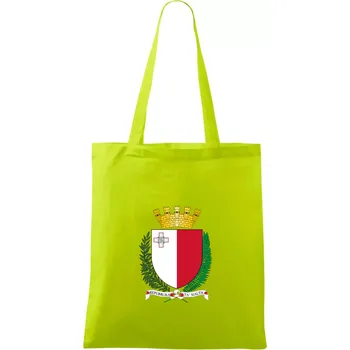 Malta - statní znak - Taška bavlněná - 42 x 38 cm ( Limetková )