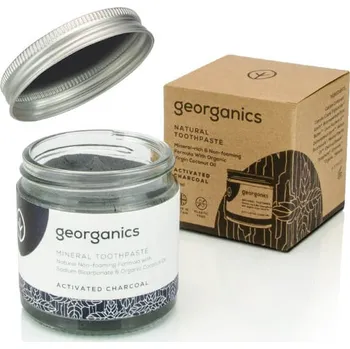 zubní pasta Georganics přírodní pasta s příchutí aktivního uhlí - 60ml