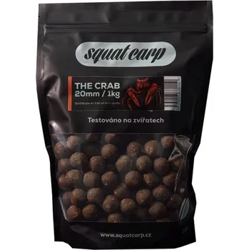 Návnadová surovina SQUAT CARP - Hotové boilies The Crab 1 kg 20 mm
