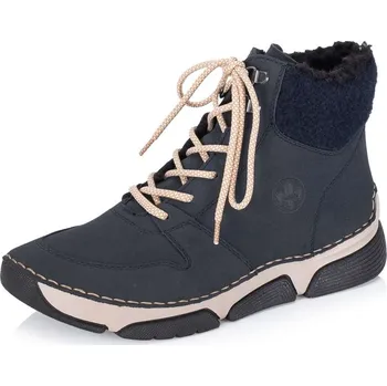 Dámské kozačky Dámská kotníková obuv RIEKER 45955-14 modrá W5 37