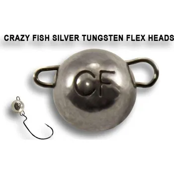 Umělá nástraha Wolframová čeburaška Crazy Fish Tungsten Flex Head 6g (2ks) Natural