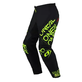 Moto kalhoty Motokrosové MX Kalhoty O'Neal ELEMENT Pants STATIC black/neon yellow 2025 - 28, 30, 36, 38