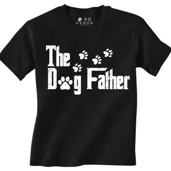 Chlapecké tričko Dětské tričko The DogFather Psí kmotr (Velikost: 7-8, Barva: Černá)