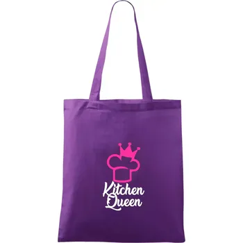 Kitchen Queen - Kuchařka - Taška bavlněná - 42 x 38 cm ( Fialová )