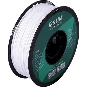 Filament PET-G eSUN 1,75 mm 1 kg, Barva Solid white
