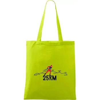 25km po Jizerkách - Taška bavlněná - 42 x 38 cm ( Limetková )