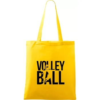 Volleyball nápis - Taška bavlněná - 42 x 38 cm ( Žlutá )