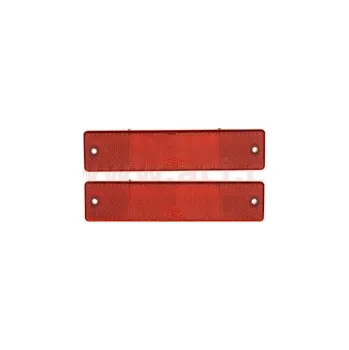 Tažné zařízení univerzální odrazka obdélník s dvěma otvory pro uchycení, červená (173x40 mm) 2 ks